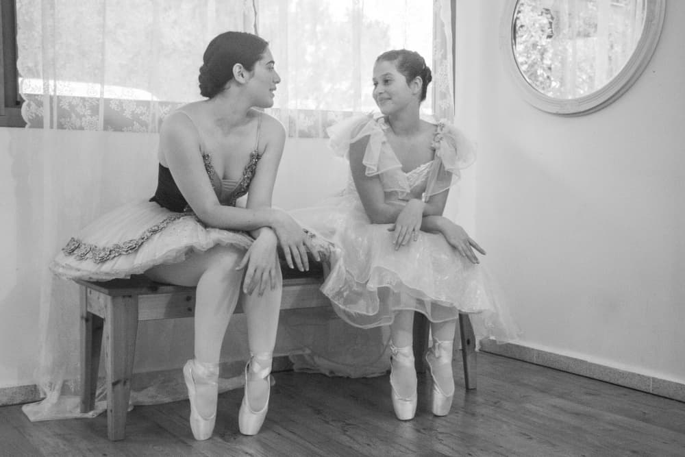 Graceful Ballet Friends by Anna Kogan — canvas wall art