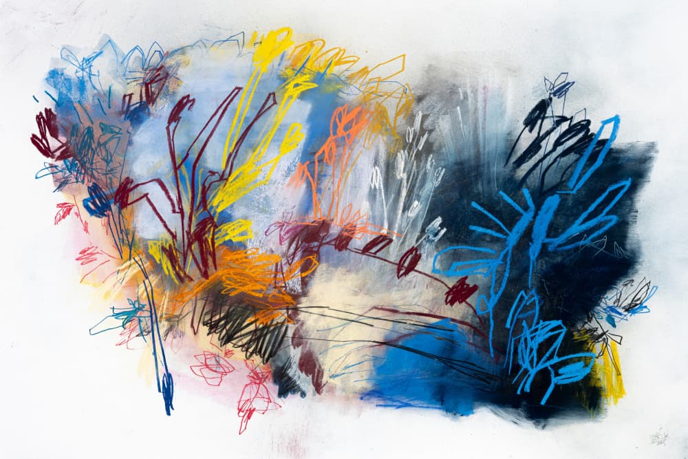 Colorful Botanical Energy by Mette Rix — canvas wall art