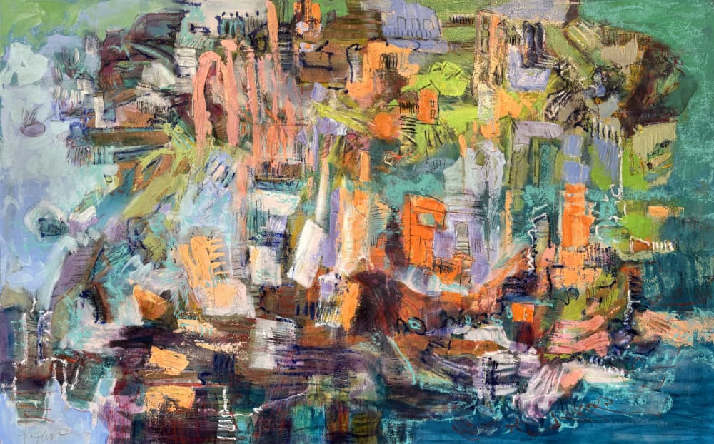 Vibrant Cityscape by Dorothy Fagan — canvas wall art