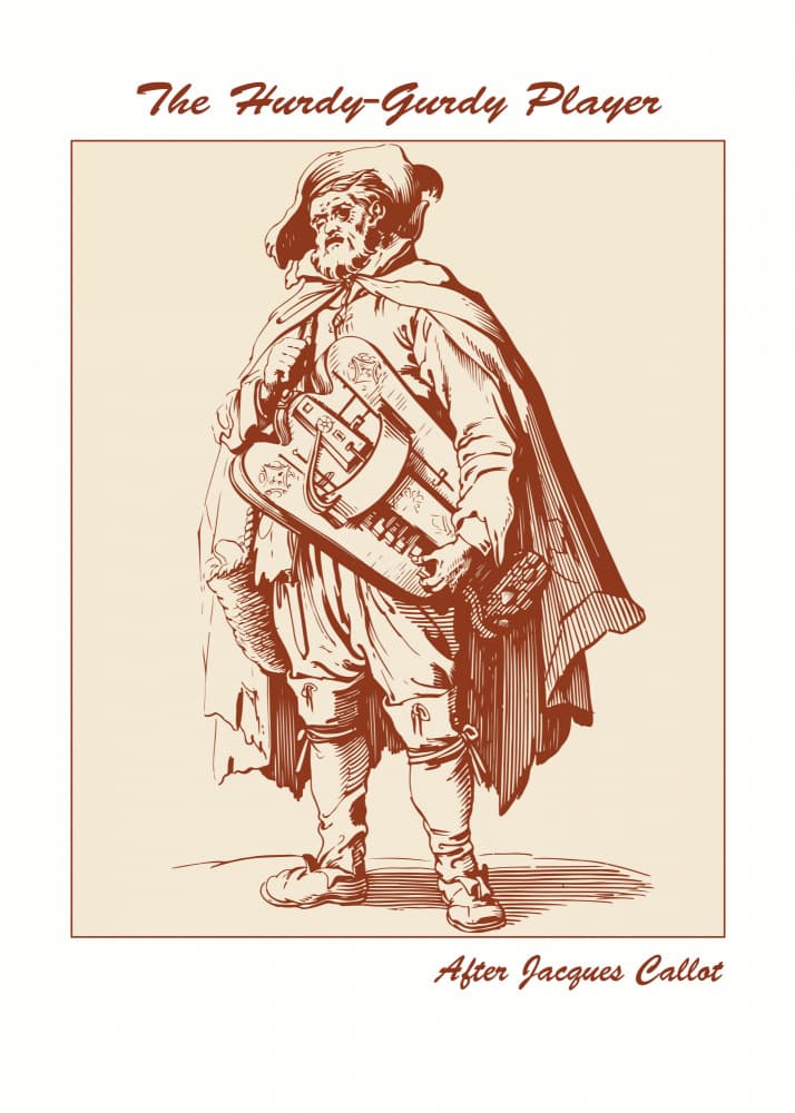 The Hurdy Gurdy Player by Doa Project — canvas wall art