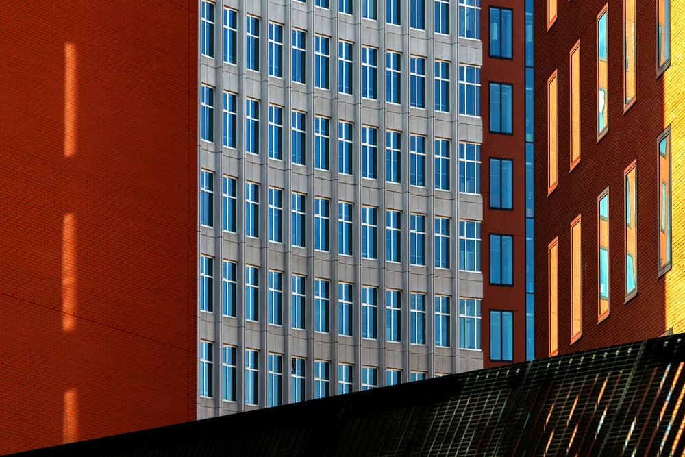 Urban Facade Patterns by Theo Luycx — canvas wall art