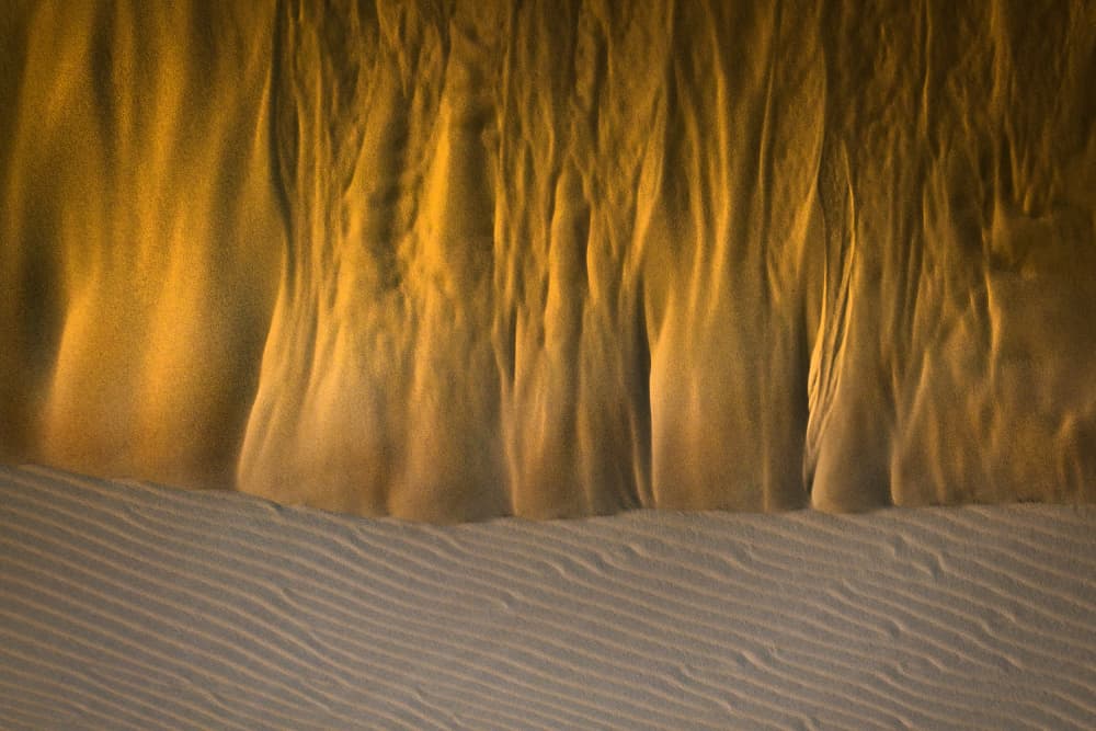 Golden Desert Textures by HuongHoang — canvas wall art