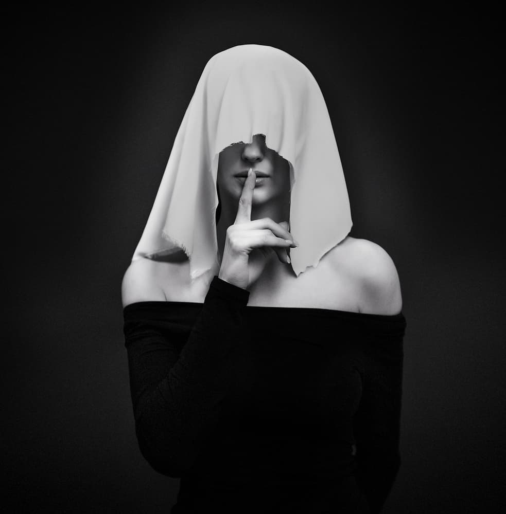 Silent Secret Woman by Аntonik — canvas wall art