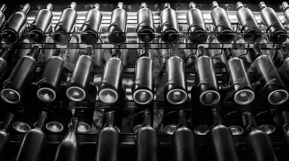 Wine Cellar Rows by Johanes Januar — canvas wall art