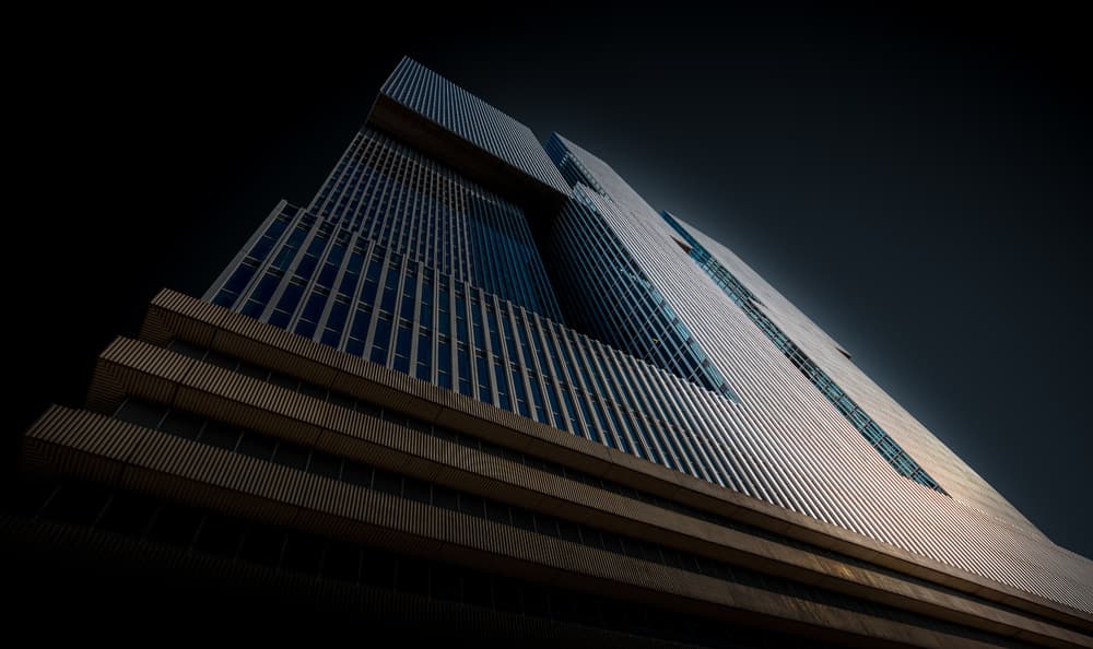 Modern Urban Skyscraper by Jörg Vollrath — canvas wall art