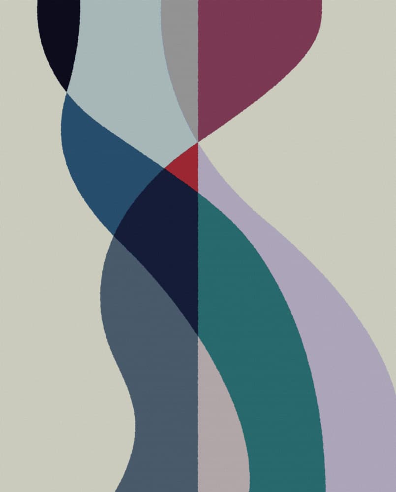 Flowing Abstract Shapes by Rafa Mateo — canvas wall art