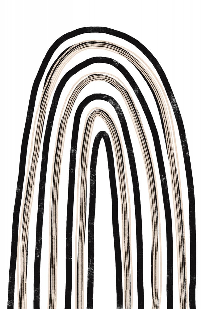 Monochrome Arches by uplusmestudio — canvas wall art