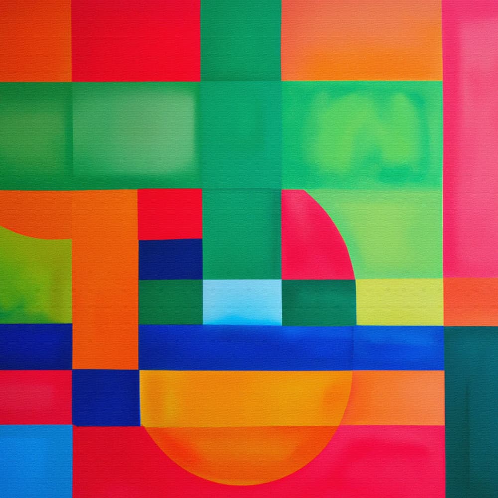 Vibrant Geometry by THE MIUUS STUDIO — canvas wall art