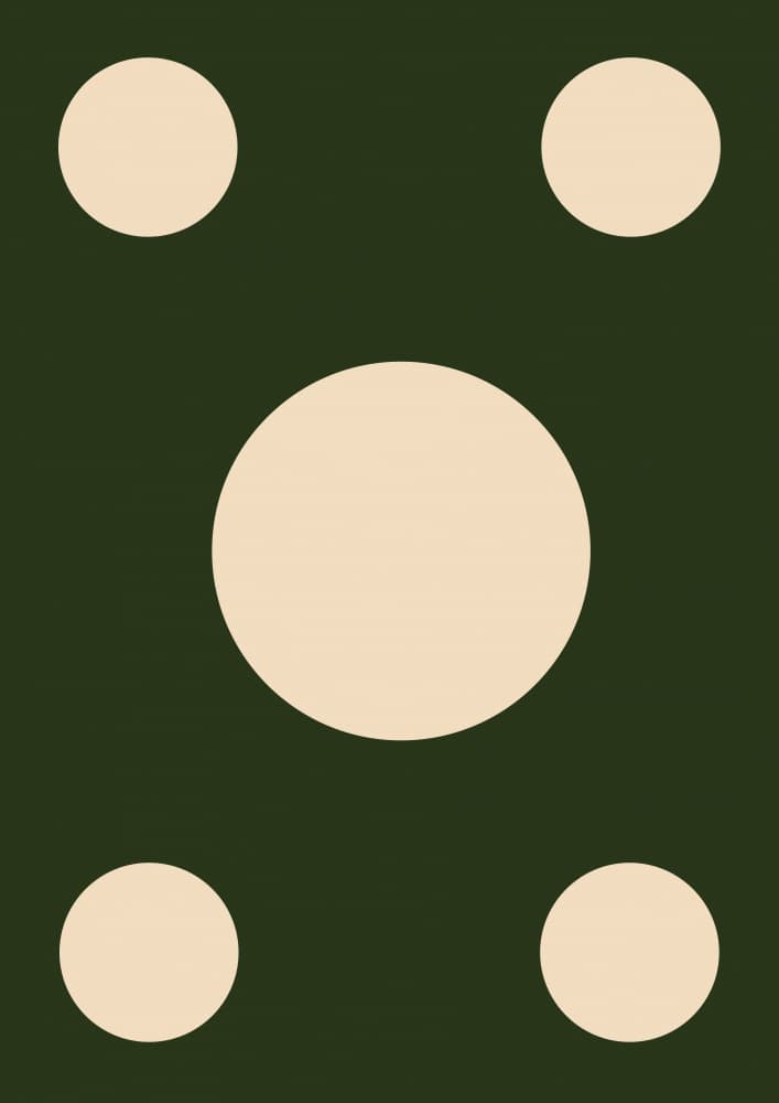 Symmetrical Abstract Circles by Natasha Playell — canvas wall art