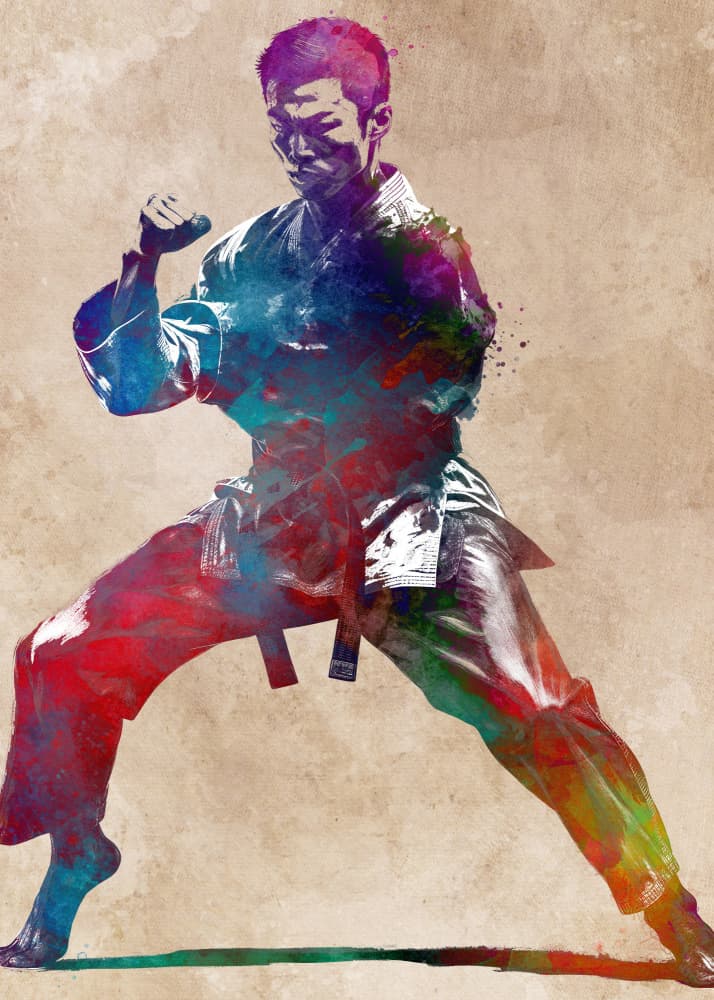 Karate sport #karate #sport by Justyna Jaszke — canvas wall art