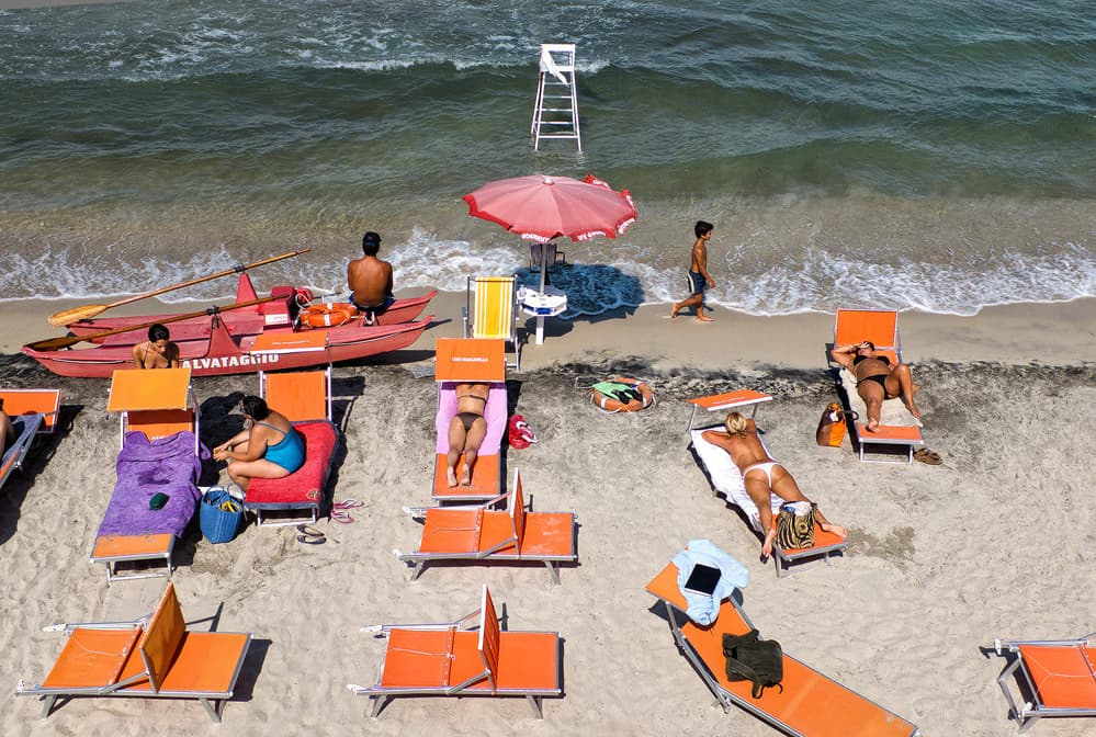 Sunny Beach Day by Lorenzo Grifantini — canvas wall art