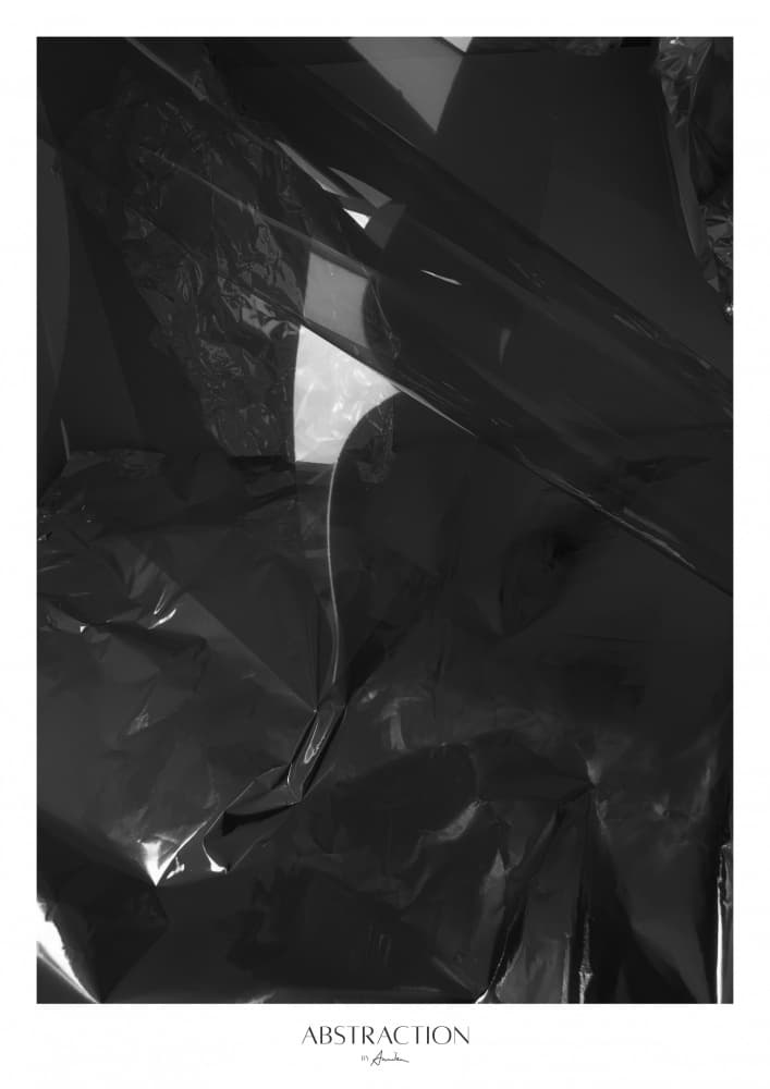 Dark Glossy Abstraction by Annika John — canvas wall art