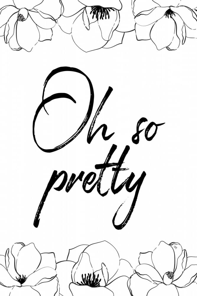 Oh So Pretty Floral by Martina — canvas wall art