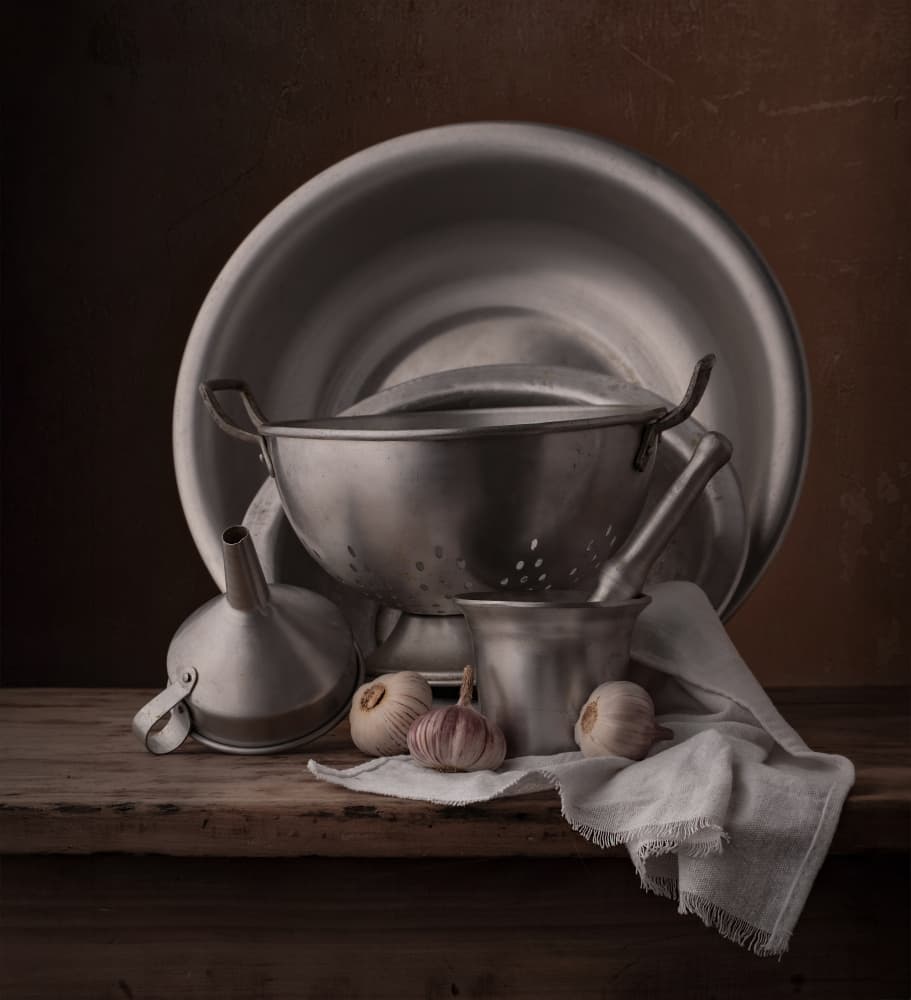 Rustic Kitchen Still Life by Margareth Perfoncio — canvas wall art