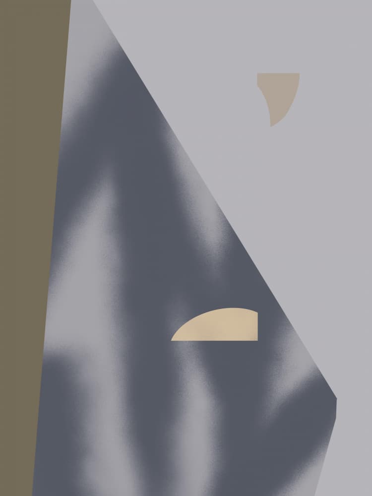 Soft Abstract Geometry by Little Dean — canvas wall art