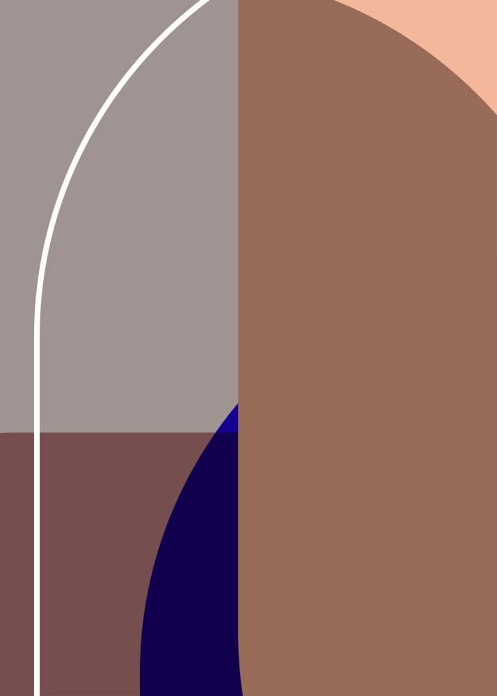 Modern Color Block Forms by Leigh Bagley — canvas wall art