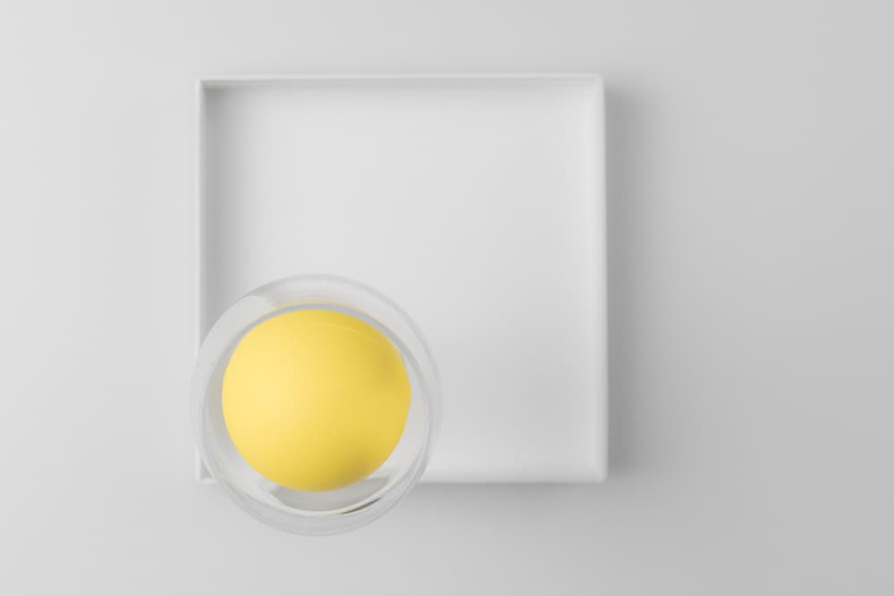 Yellow Sphere In Glass by Ilze Ozola — canvas wall art