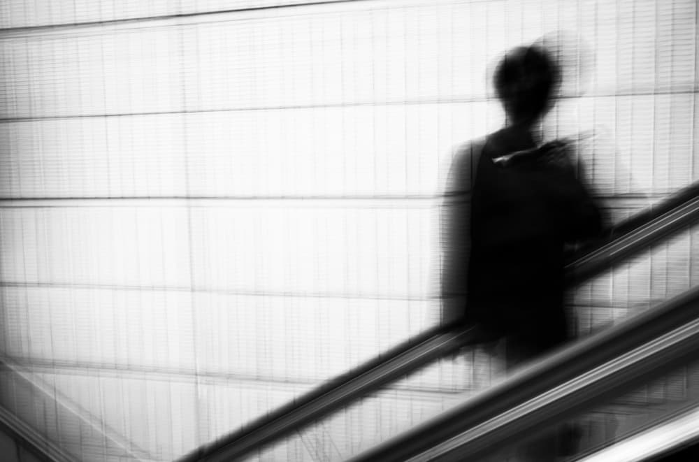 Moving Upward Silhouette by Swen MUN — canvas wall art