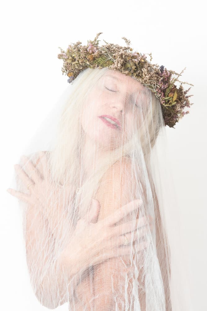 Ethereal Veiled Woman by Ruth Franke — canvas wall art