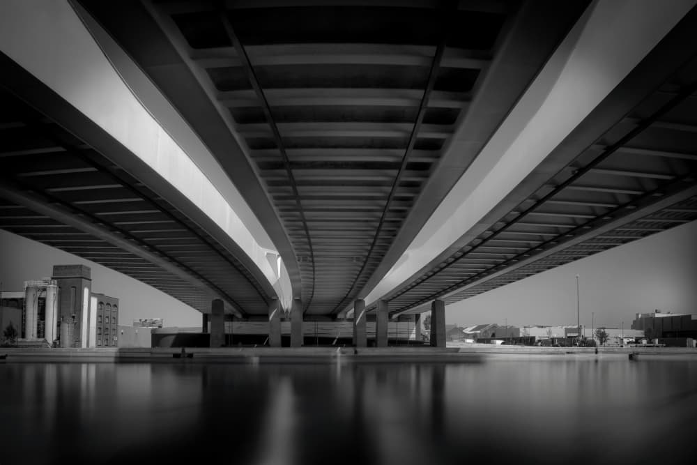 Under The Urban Bridge by Gerard Valckx — canvas wall art