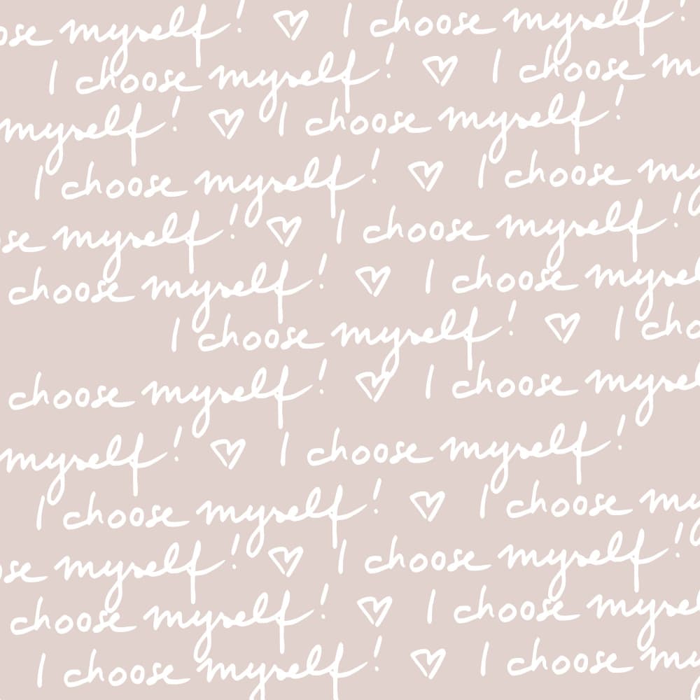 Self Love Affirmation Pattern by Studio Memb — canvas wall art