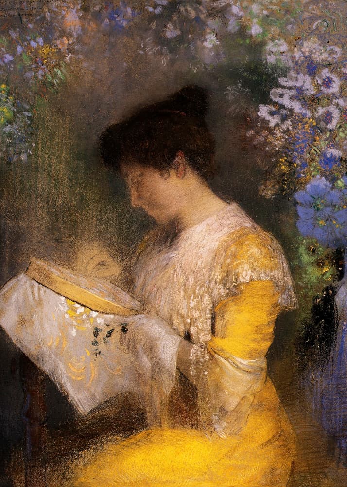 Madame Arthur Fontaine by Odilon Redon — canvas wall art