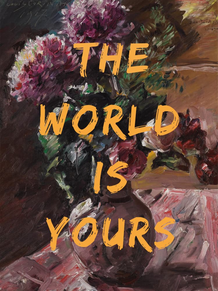 The World Is Yours Flowers by The Art Concept — canvas wall art