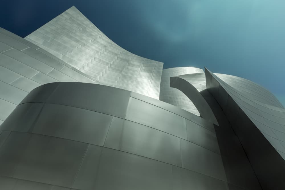 Sleek Silver Curves by Gustavo Costa — canvas wall art