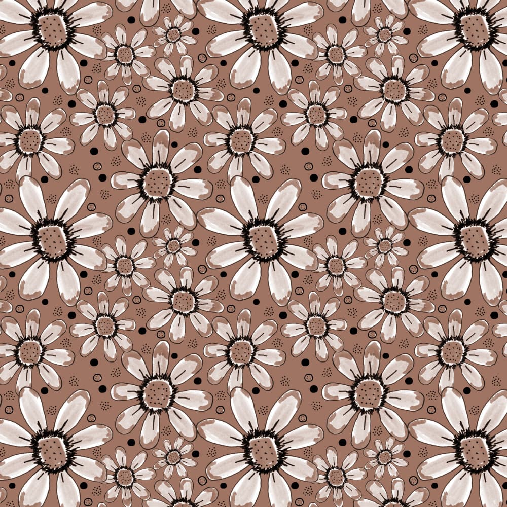 Earthy Floral Scatter by Michele Channell — canvas wall art