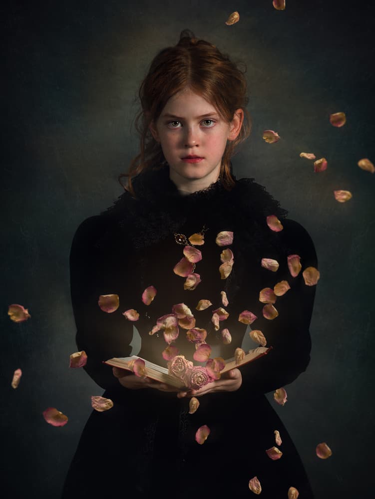 Magic Book of Roses by Svetlana Melik-Nubarova — canvas wall art