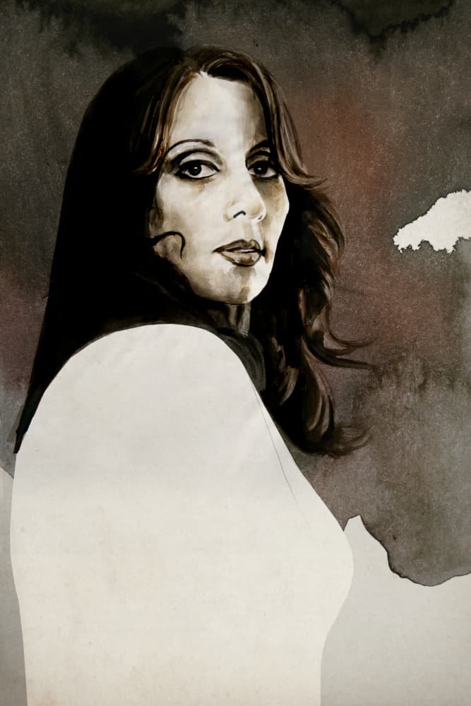 Mysterious Woman Portrait by David Diehl — canvas wall art