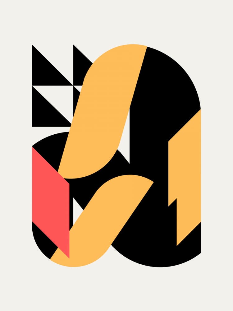 Bold Geometric Shapes by Little Dean — canvas wall art