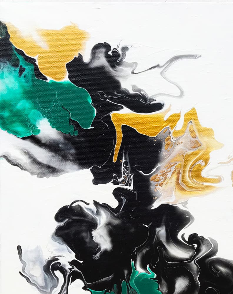 Emerald Liquid Gold by Alyson Storms — canvas wall art
