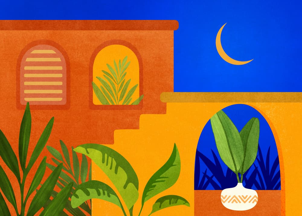 Moonlight Villa by Kristian Gallagher — canvas wall art