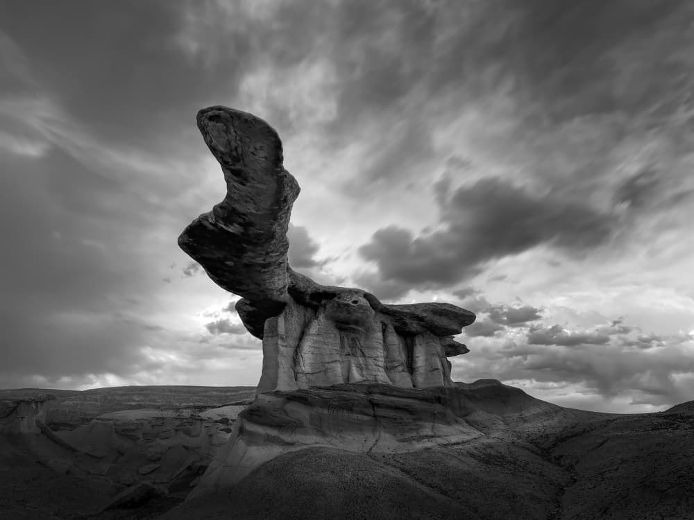 Dramatic Desert Rock by Yun Gong — canvas wall art