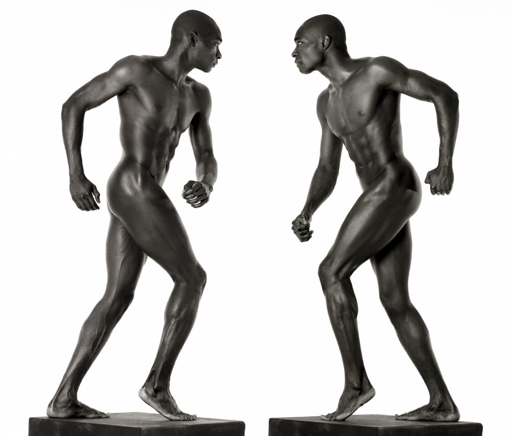 Dynamic Male Figures by Anders Kustås — canvas wall art