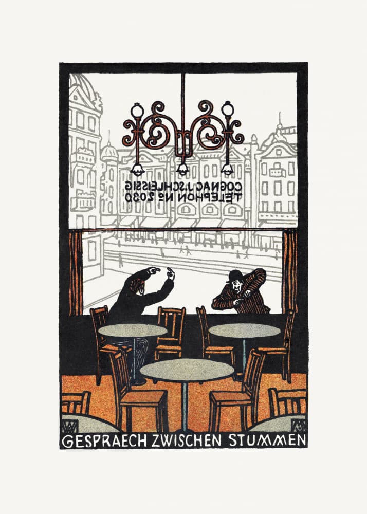 Conversation by Moriz Jung — canvas wall art