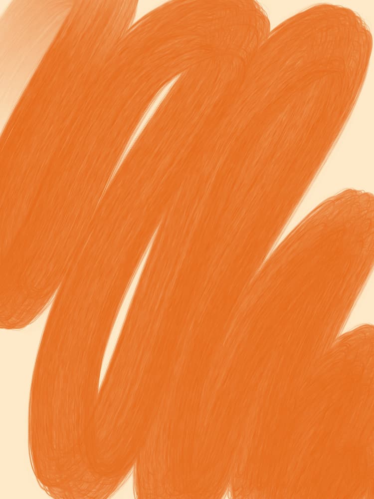 Orange Brushstroke Abstract by Studio Palette — canvas wall art