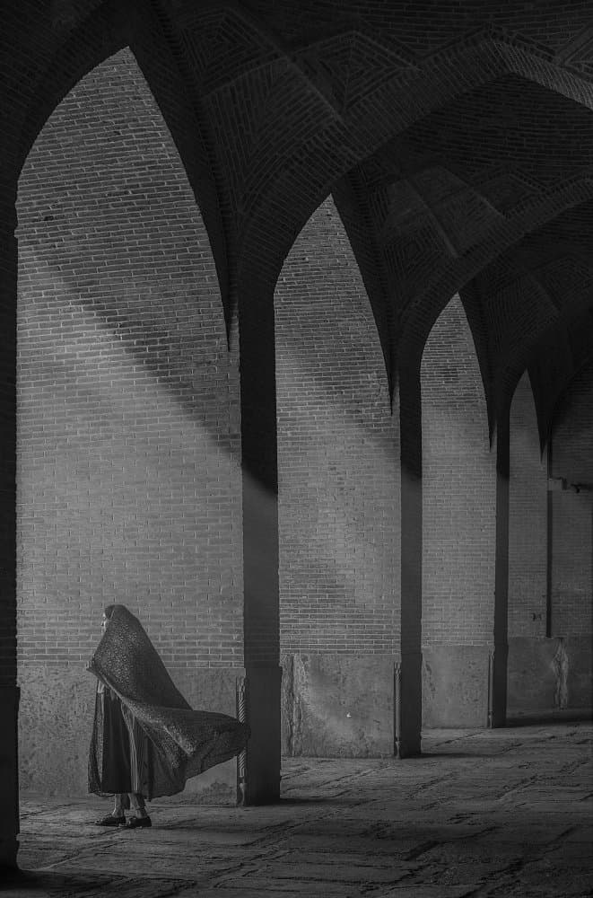 Solitary Arched Passage by Aria Aref — canvas wall art