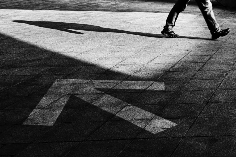 Walking Shadow Arrow by Wanjae Choi — canvas wall art