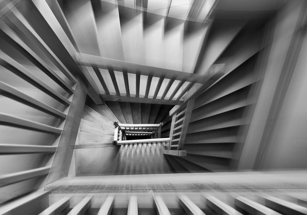 Old staircase by Henk van Maastricht — canvas wall art