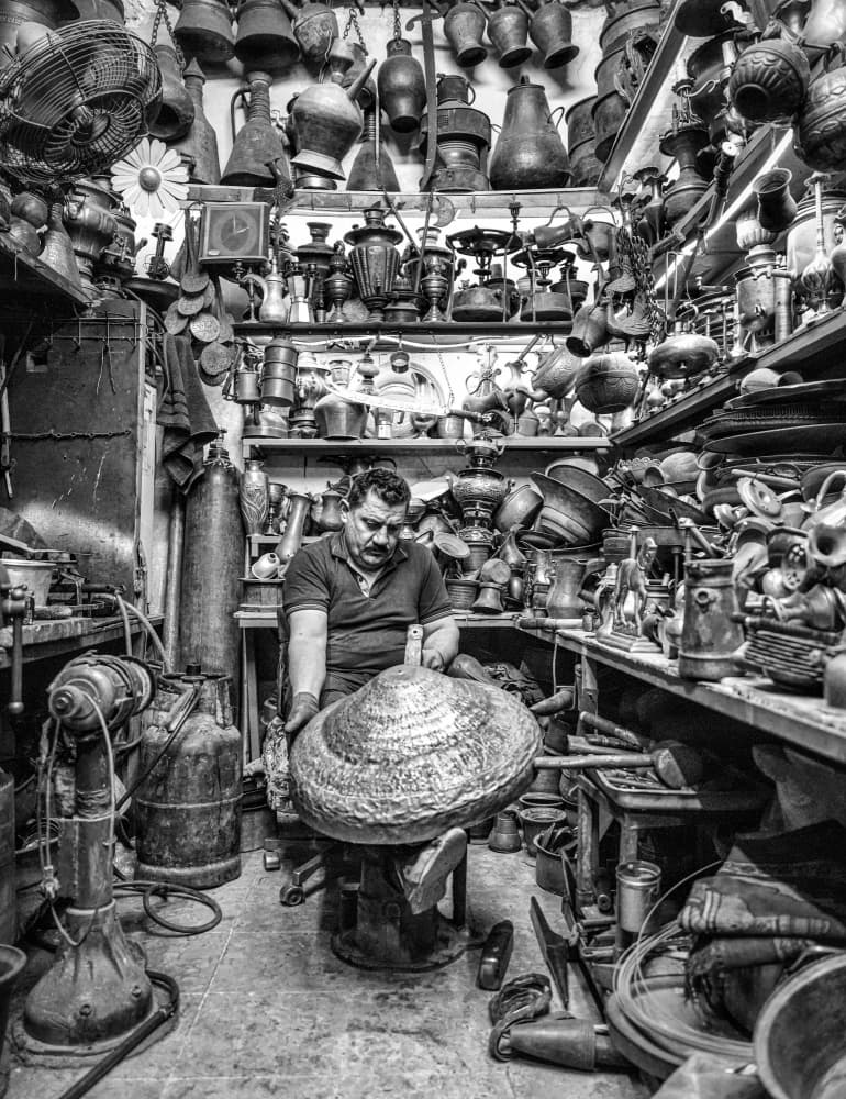 Traditional Artisan Workshop by Bashar Alsofey — canvas wall art