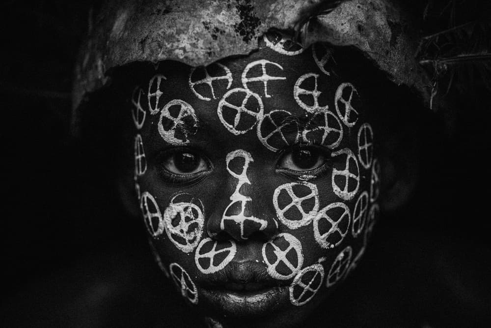 Striking Tribal Portrait by ADIREK M — canvas wall art