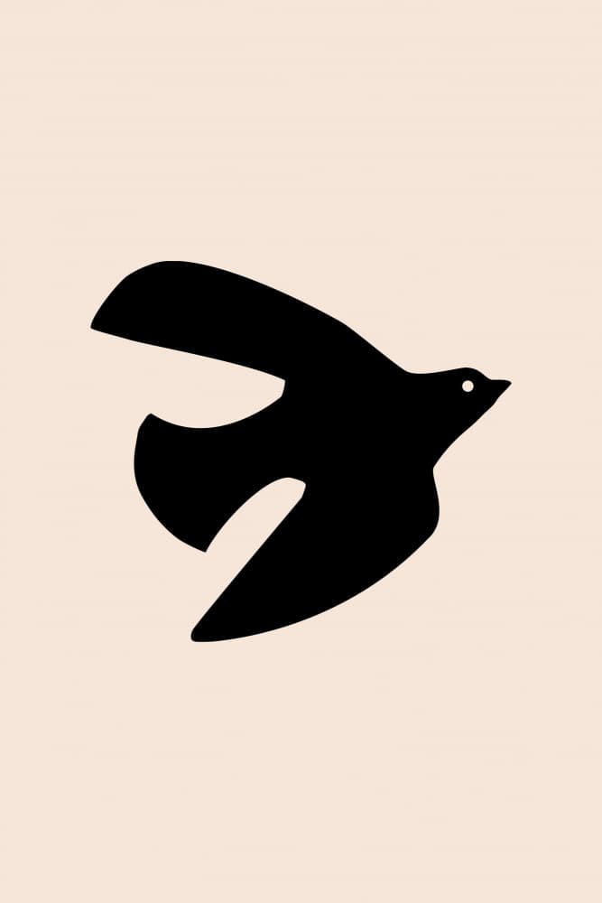 Peaceful Dove Silhouette by Talitha McQueen — canvas wall art