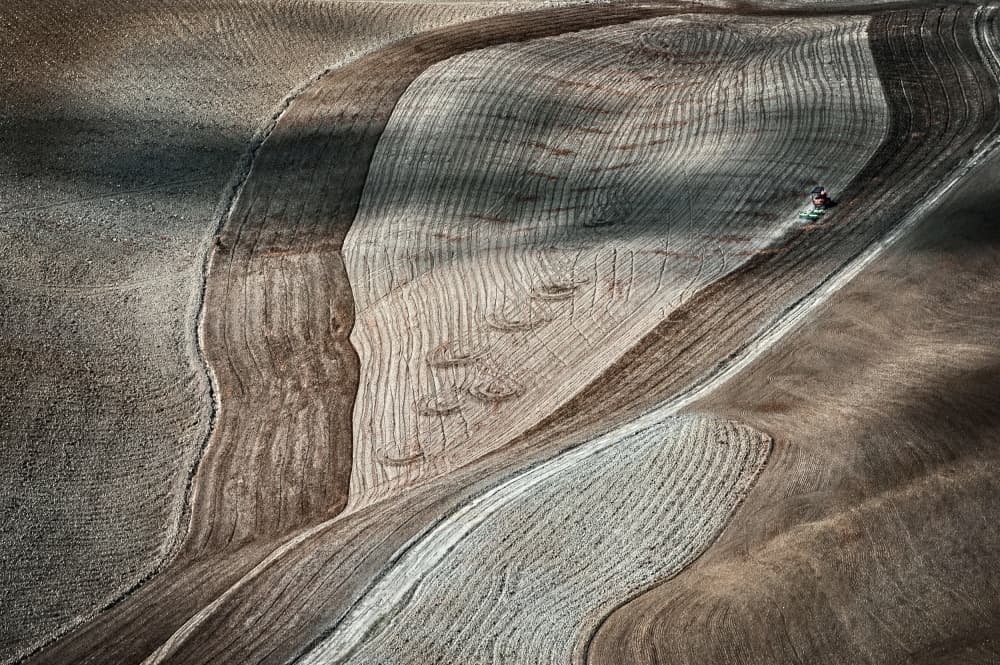 Cultivated Field Patterns by Fiorenzo Rondi — canvas wall art