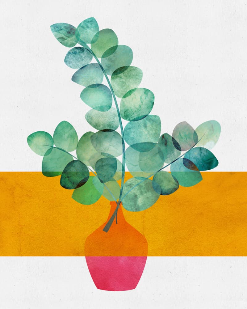 Eucalyptus and Sunshine 1 by Kristian Gallagher — canvas wall art