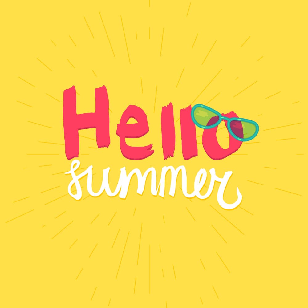 Hello Summer Sunshine by Marika Barsrsind — canvas wall art