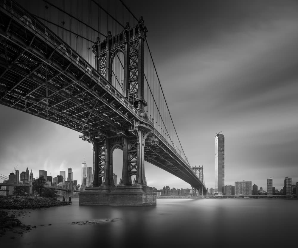 Iconic Manhattan Bridge by Yoshihiko Wada — canvas wall art