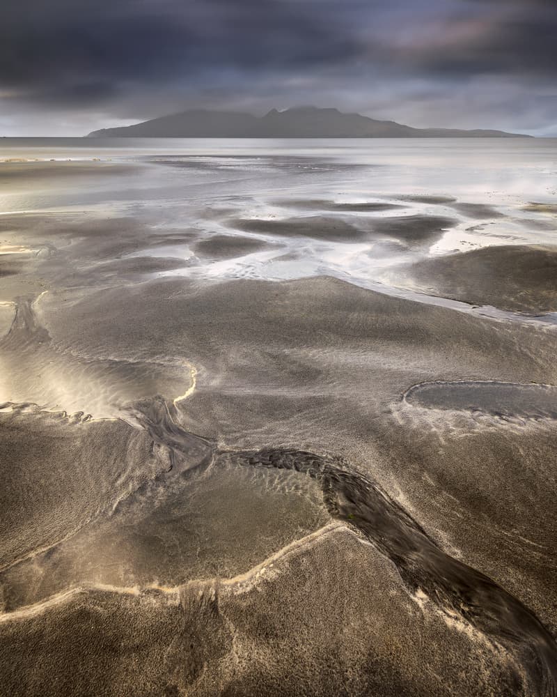 Twilight Beach Patterns by Andrey Omelyanchuk — canvas wall art