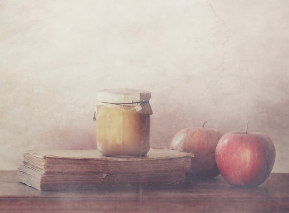Sweet Apples and Honey by Delphine Devos — canvas wall art